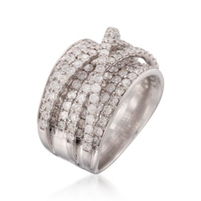 3.00 ct. t.w. Diamond "Highway" Ring in 14kt White Gold &mdash; Alt Image 3