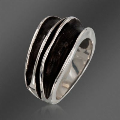 Zina Sterling Silver "Thin Waves" Ring. Size 7 &mdash; Alt Image 3