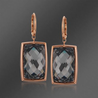Swarovski Crystal Black "Nirvana" Drop Earrings &mdash; Alt Image 1