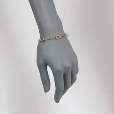 14kt Yellow Gold Multi-Circle Link Bracelet. 7" &mdash; Alt Image 2