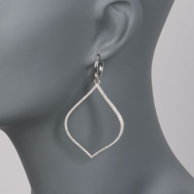 1.00 ct. t.w. Diamond Open Drop Earrings in Sterling Silver &mdash; Alt Image 2