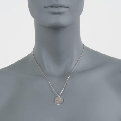 Sterling Silver "Love" Necklace. 18" &mdash; Alt Image 2
