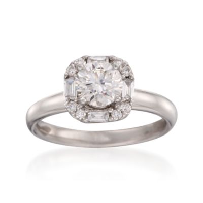 1.47 ct. t.w. Certified Diamond Engagement Ring in 18kt White Gold &mdash; Alt Image 1