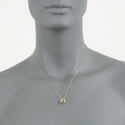 .13 ct. t.w. Diamond Knot Necklace in 14kt Yellow Gold. 18" &mdash; Alt Image 2
