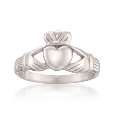 Sterling Silver Claddagh Ring &mdash; Alt Image 1