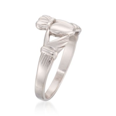 Sterling Silver Claddagh Ring &mdash; Alt Image 3