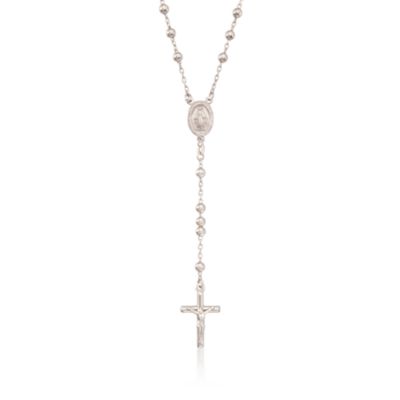 Sterling Silver Rosary Beads. 24" &mdash; Alt Image 1