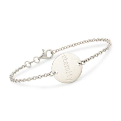Sterling Silver "Eternity" Bracelet. 7.25" &mdash; Alt Image 1