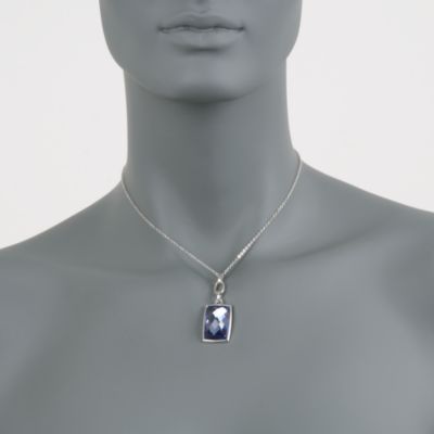 Swarovski Crystal Purple Tanzanite "Nirvana" Pendant Necklace. 14.75" &mdash; Alt Image 2