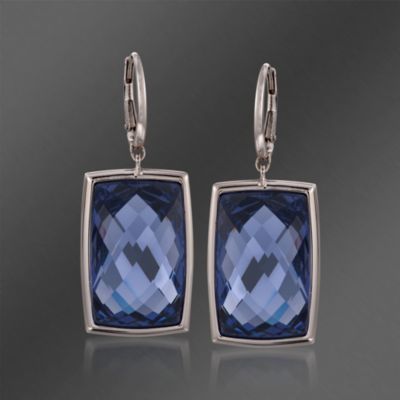 Swarovski Crystal Purple Tanzanite "Nirvana" Drop Earrings &mdash; Alt Image 1