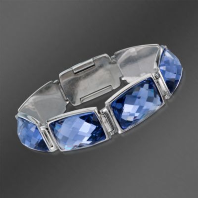 Swarovski Crystal Purple Tanzanite "Nirvana" Bracelet. 7.75" &mdash; Alt Image 1