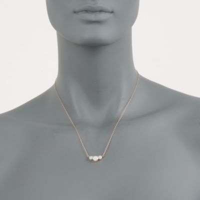 Triple Opal Necklace in 14kt Yellow Gold &mdash; Alt Image 2