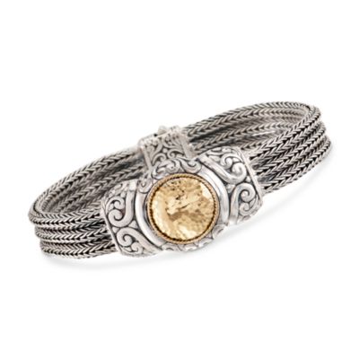 Balinese Two-Tone Bracelet. 7" &mdash; Alt Image 1