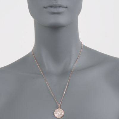1.80 ct. t.w. Diamond Disc Necklace in 14kt Rose Gold &mdash; Alt Image 4