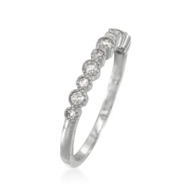 .20 ct. t.w. Bezel-Set Diamond Ring in 14kt White Gold &mdash; Alt Image 3