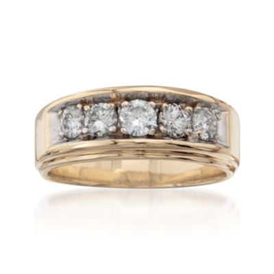 C. 1990 Vintage 1.00 ct. t.w. Diamond Ring in 14kt Yellow Gold. Size 9 &mdash; Alt Image 1