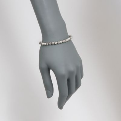 Sterling Silver 6mm Polished Bead Bracelet &mdash; Alt Image 2