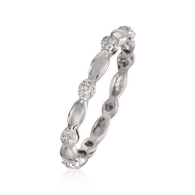 .17 ct. t.w. Diamond Eternity Bands in 14kt White Gold &mdash; Alt Image 3