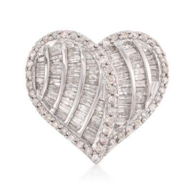 2.05 ct. t.w. Diamond Heart Ring in Sterling Silver &mdash; Alt Image 1