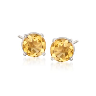 3.70 ct. t.w. Citrine Stud Earrings in Sterling Silver &mdash; Alt Image 1