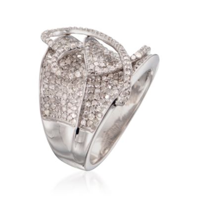 1.40 ct. t.w. Diamond Heart Ring in Sterling Silver &mdash; Alt Image 3