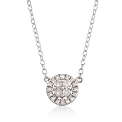 .25 ct. t.w. Diamond Pendant Necklace in Sterling Silver. 18" &mdash; Alt Image 1