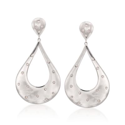 .36 ct. t.w. Diamond Open Drop Earrings in Sterling Silver &mdash; Alt Image 1