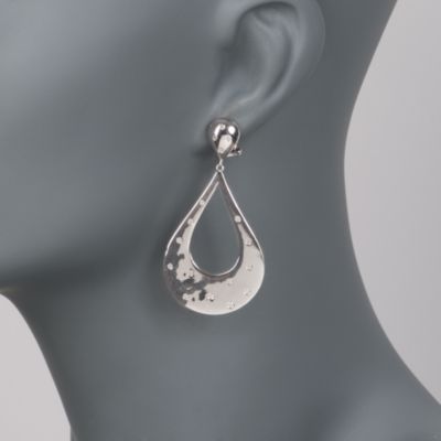 .36 ct. t.w. Diamond Open Drop Earrings in Sterling Silver &mdash; Alt Image 2
