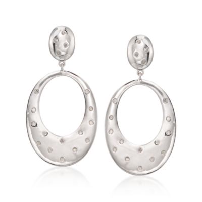 .51 ct. t.w. Diamond Drop Earrings in Sterling Silver &mdash; Alt Image 1