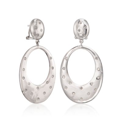 .51 ct. t.w. Diamond Drop Earrings in Sterling Silver &mdash; Alt Image 3