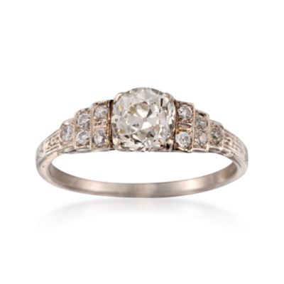 C. 2000 Vintage 1.18 ct. t.w. Diamond Ring in 18kt White Gold. Size 5.75 &mdash; Alt Image 1