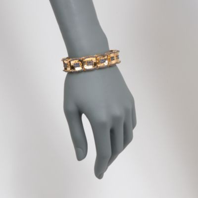 C.1980 Vintage 12.00 ct. t.w. Sapphire Bracelet in 18kt Yellow Gold . 7.5" &mdash; Alt Image 2