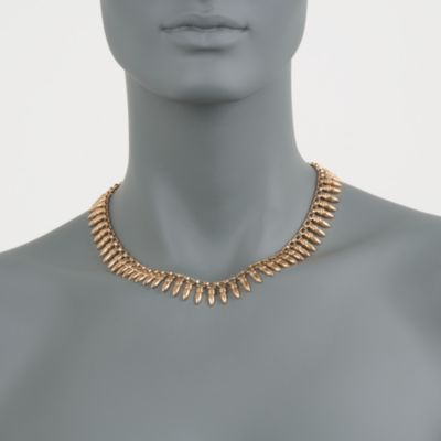 C. 1960 Vintage 18kt Yellow Gold Fancy Drop Necklace. 17" &mdash; Alt Image 2