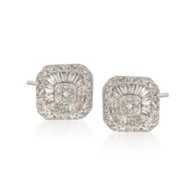 .50 ct. t.w. Multi-Shaped Diamond Earrings in 14kt Yellow Gold &mdash; Alt Image 1