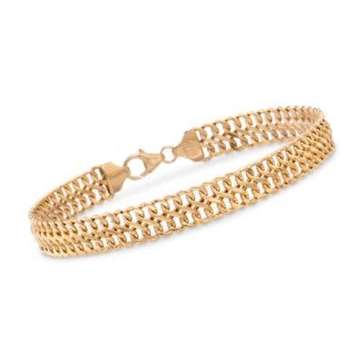 Italian 14kt Yellow Gold Infinity-Link Bracelet. 7.5" &mdash; Alt Image 1
