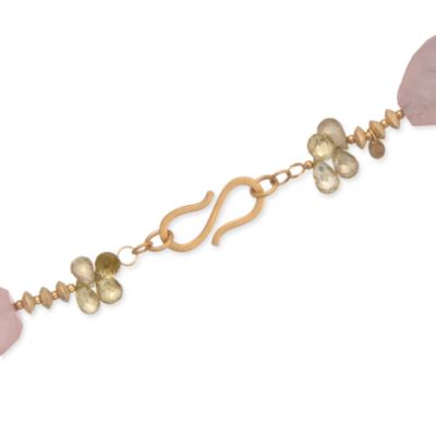 Multicolored Quartz Necklace in 18kt Over Sterling and Silicone. 16" &mdash; Alt Image 3