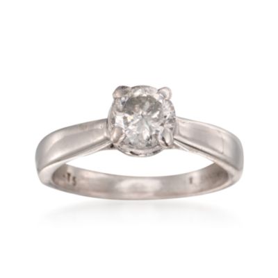 C. 2000 Vintage .83 ct. t.w. Certified Diamond Solitaire Ring in Platinum. Size 4 &mdash; Alt Image 1