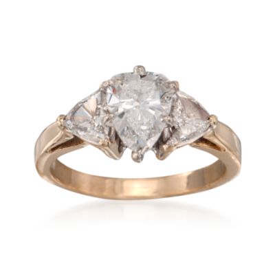 C. 1980 Vintage 2.00 ct. t.w. Diamond Ring in 14kt White Gold. Size 6.25 &mdash; Alt Image 1