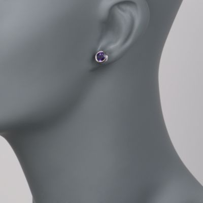 5-Pair Bezel-Set 8.40 ct. t.w. Multi-Gem Stud Earring Set in Sterling Silver &mdash; Alt Image 2