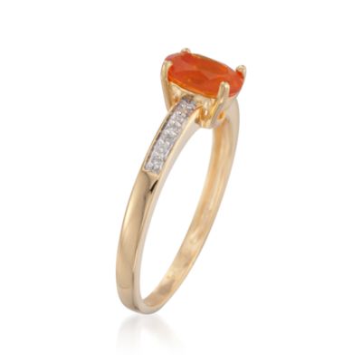 .50 Carat Opal Ring With Diamonds in 18kt Over Sterling Silver. Size 7 &mdash; Alt Image 3