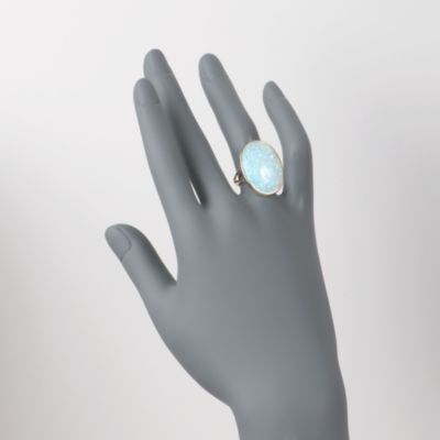 Large Faux Opal Ring in 14kt Yellow Gold &mdash; Alt Image 2