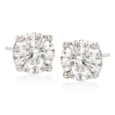 3.00 ct. t.w. Diamond Stud Earrings in 14kt White Gold &mdash; Alt Image 1