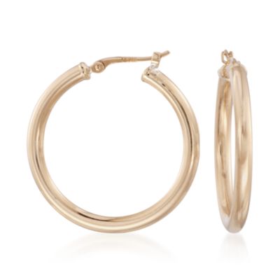 6.50 ct. t.w. Smoky Quartz Hoop Drop Earrings in 14kt Yellow Gold &mdash; Alt Image 4
