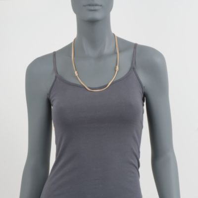 Italian Double-Knot Necklace in 18kt Over Sterling. 30" &mdash; Alt Image 2