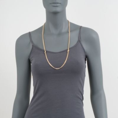 Italian Double-Knot Necklace in 18kt Over Sterling. 30" &mdash; Alt Image 3