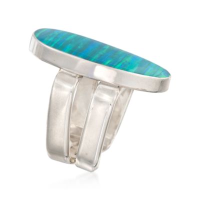 Created Opal Ring in Sterling Silver &mdash; Alt Image 3