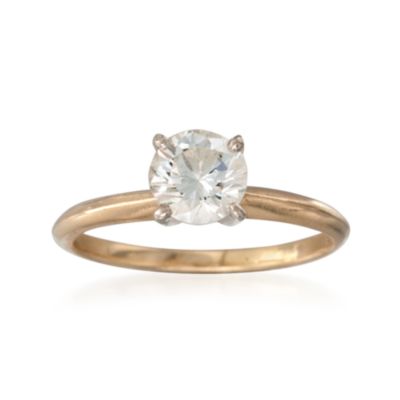C.1990 Vintage .70 Carat Diamond Solitaire Ring in 14kt Yellow Gold. Size 4 &mdash; Alt Image 1