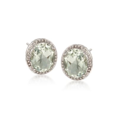 9.90 ct. t.w. Green Amethyst Earrings in Sterling Silver &mdash; Alt Image 1