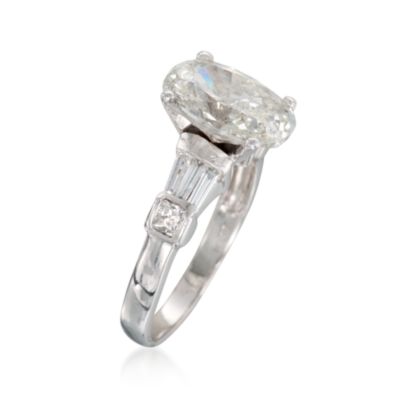 C. 2000 Vintage 3.50 ct. t.w. Diamond Ring in Platinum. Size 6.5 &mdash; Alt Image 3