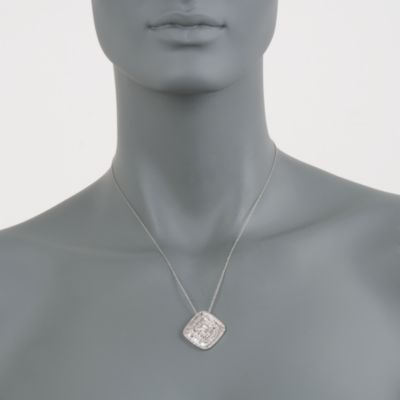 2.30 ct. t.w. Baguette and Round Diamond Pendant in 14kt White Gold &mdash; Alt Image 2